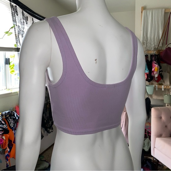 Lilac Ribbed Tank - Picture 3 of 4